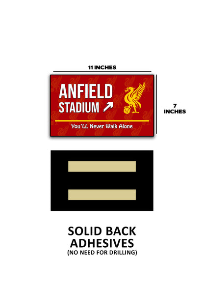 Anfield Stadium Door Signs