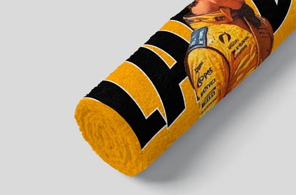 Roll of Lycra bandage with brand logo on a gray background