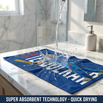 Sachin Tendulkar Microfiber Bath Towel | 300 GSM
