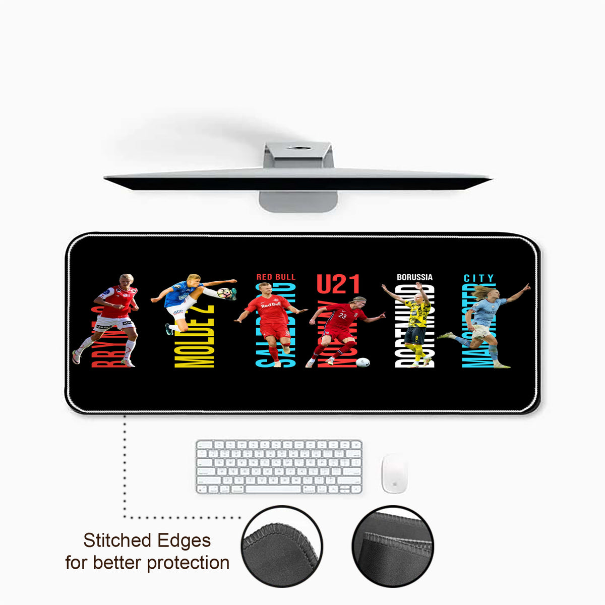 Erling Haaland Career Teams Desk-Mat